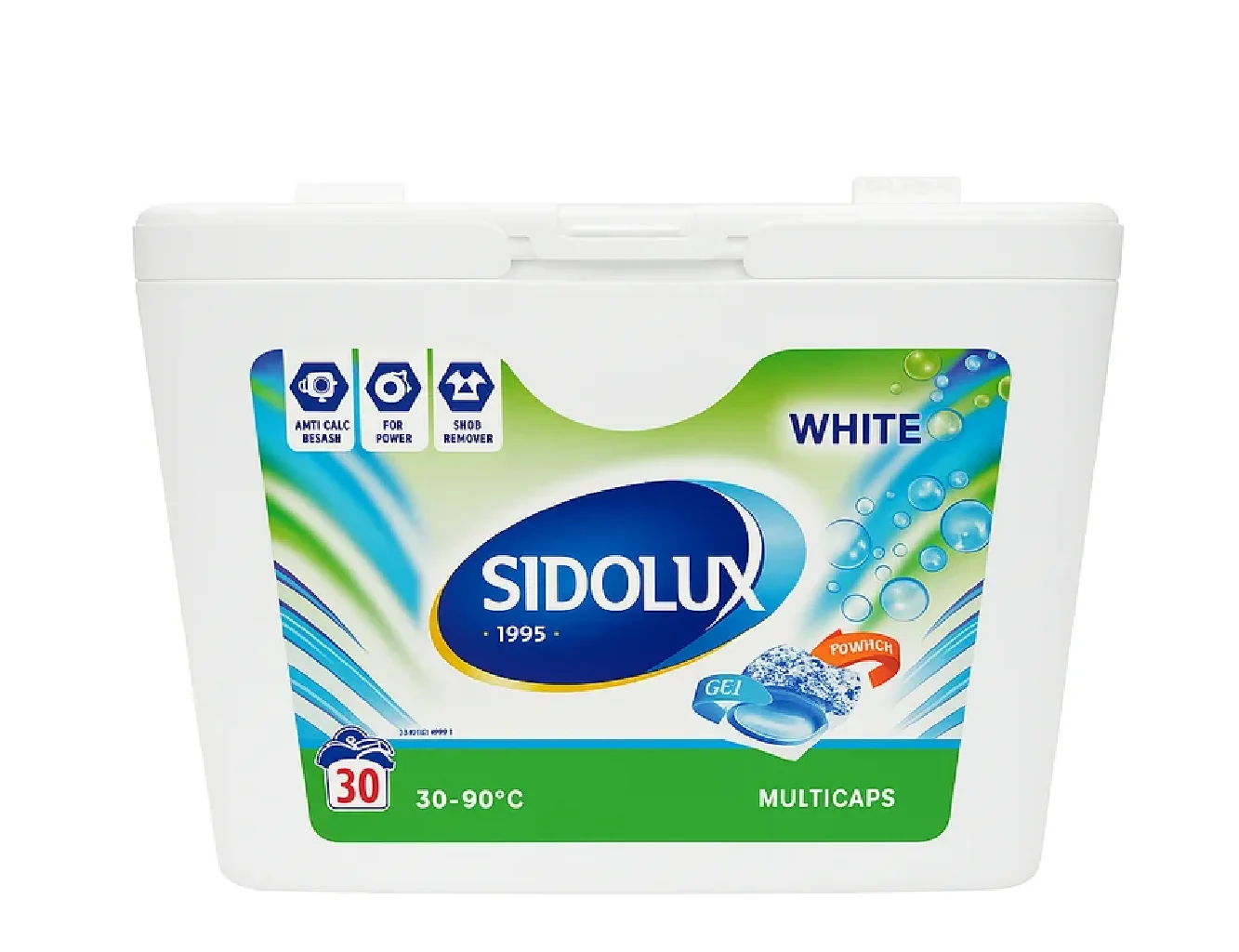 Sidolux kapsule na pranie 30ks na biele prádlo