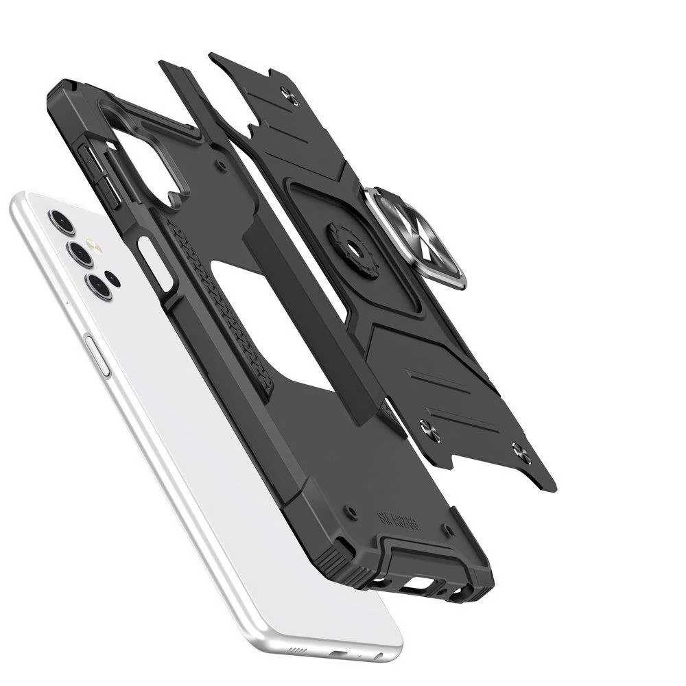 MG Ring Armor plastový kryt na Samsung Galaxy A53 5G, čierny