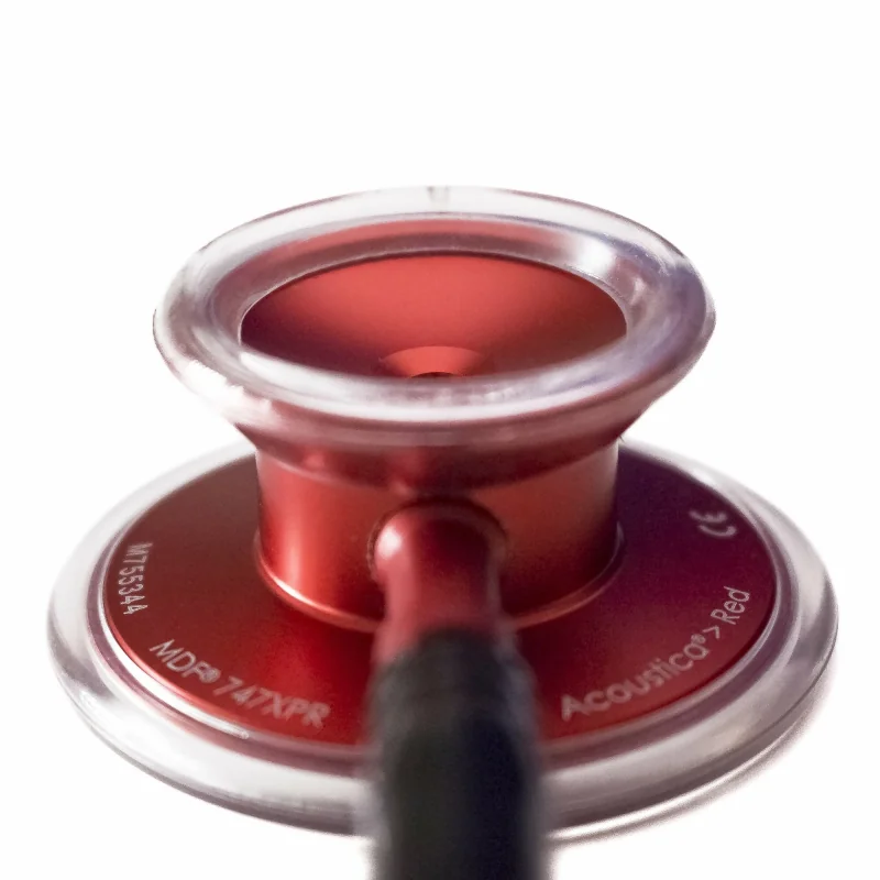 MDF 747XP Deluxe dvojhlavový stetoskop pre internú medicínu, červeno-čierny