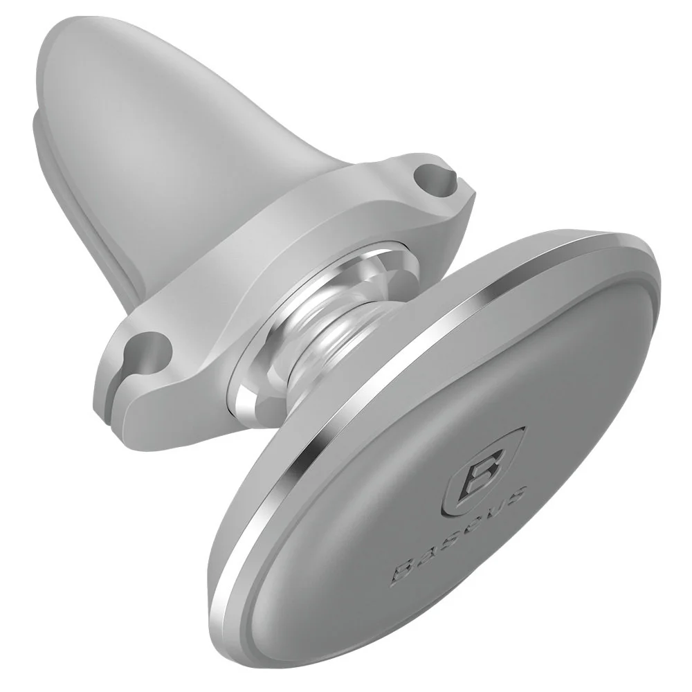 Baseus Ventilation magnetický držiak na mobil do auta, strieborný
