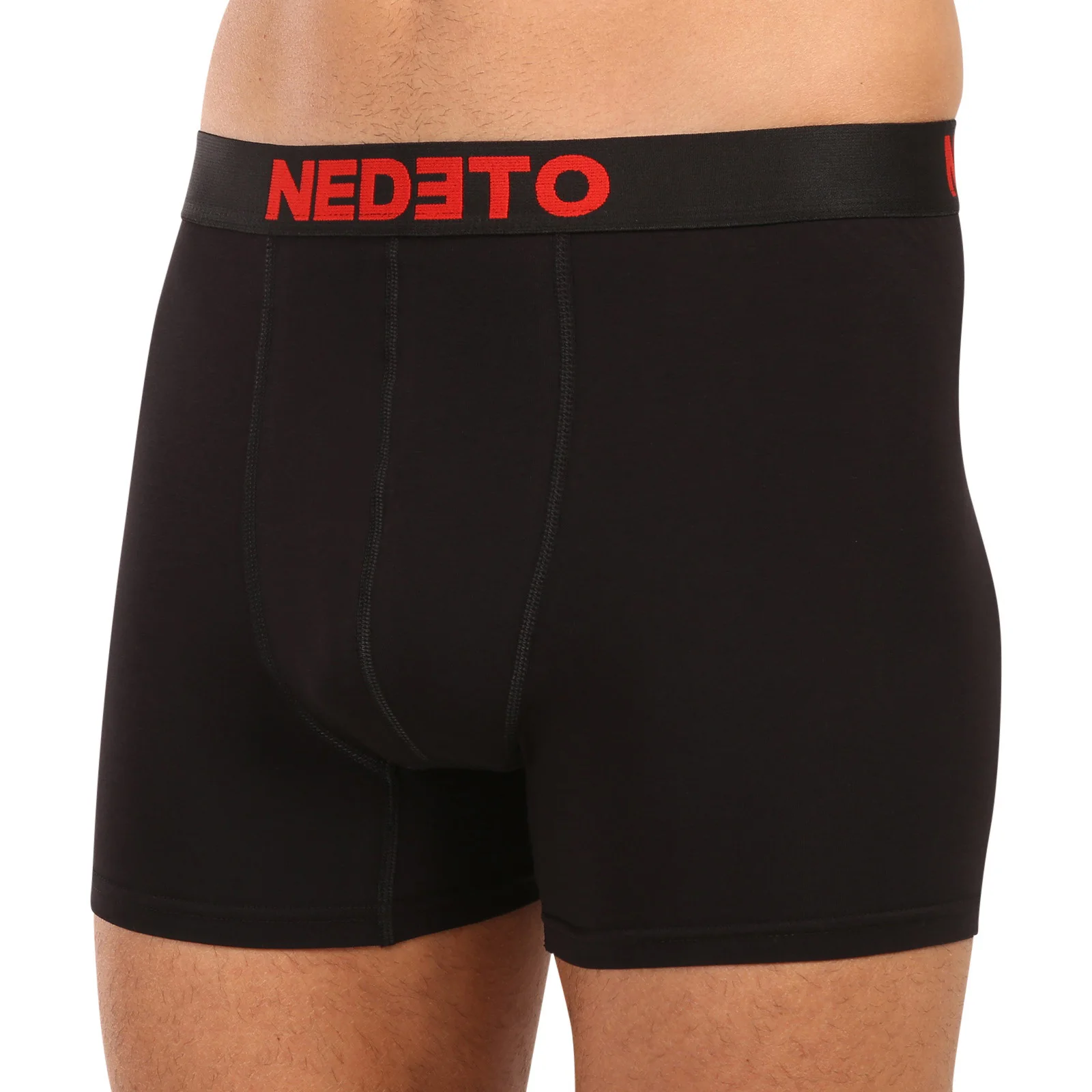 10PACK pánske boxerky čierne (10NBC1) L