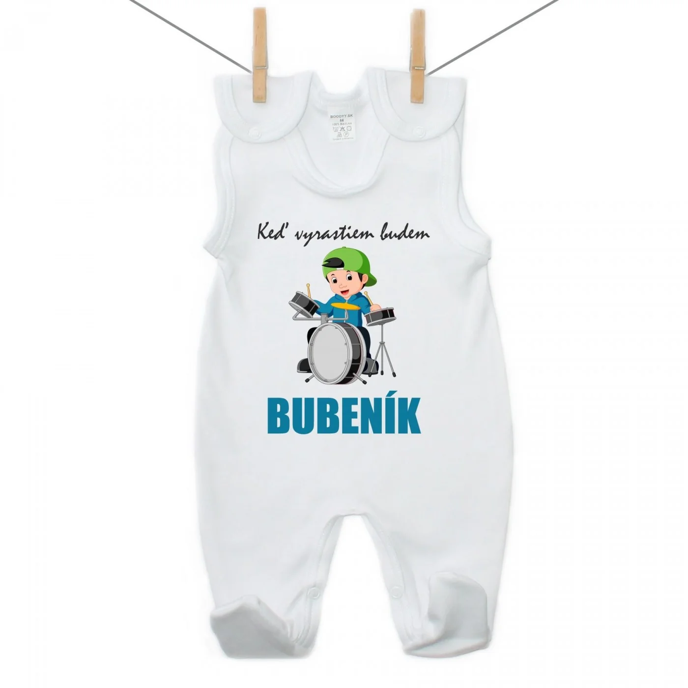 Boodyy Dupačky Keď vyrastiem budem bubeník Veľkosť: 68