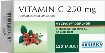 GENERICA Vitamin C 1×120 tbl, výživový doplnok