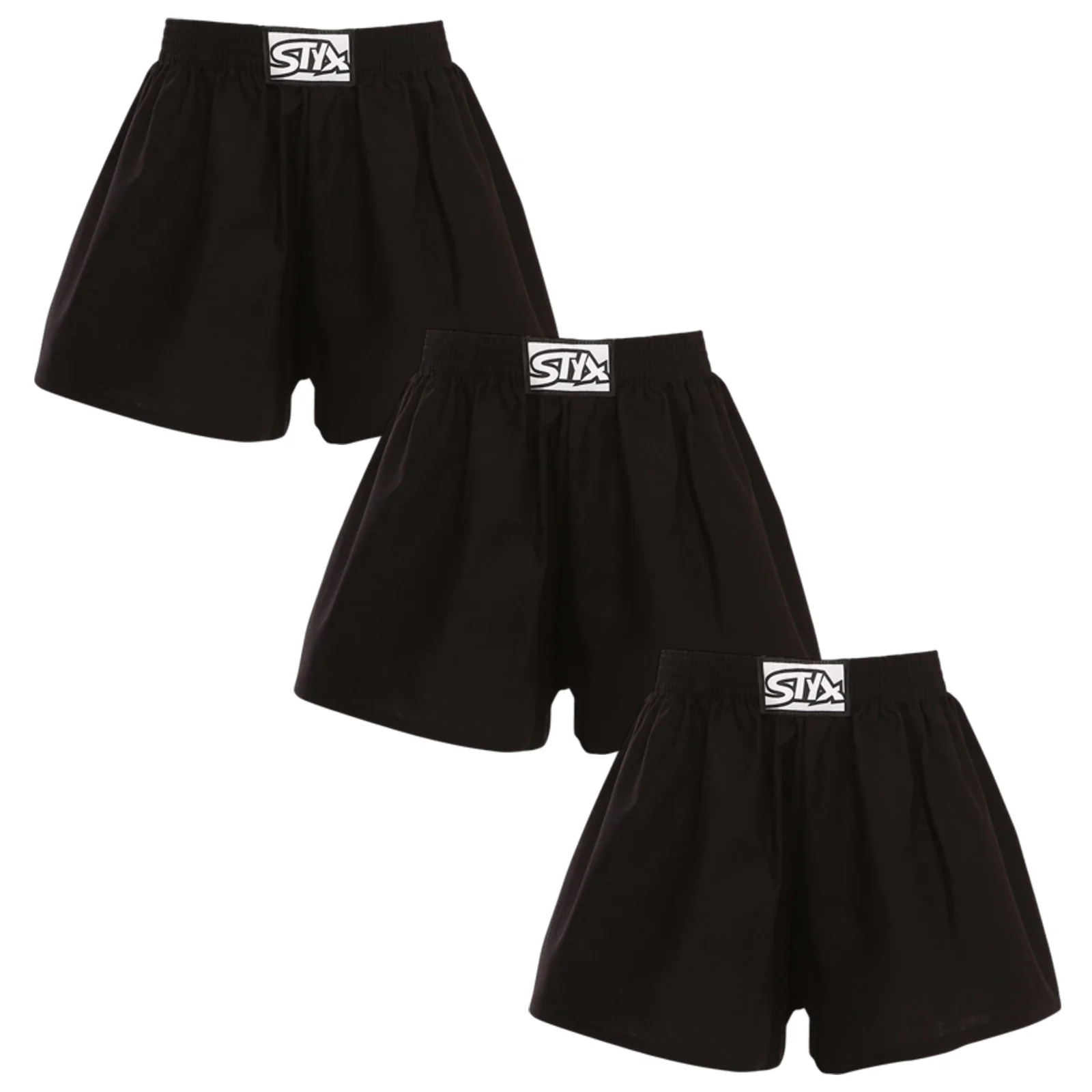 3PACK detské trenky klasická guma čierne (3J0960) 9-11 rokov