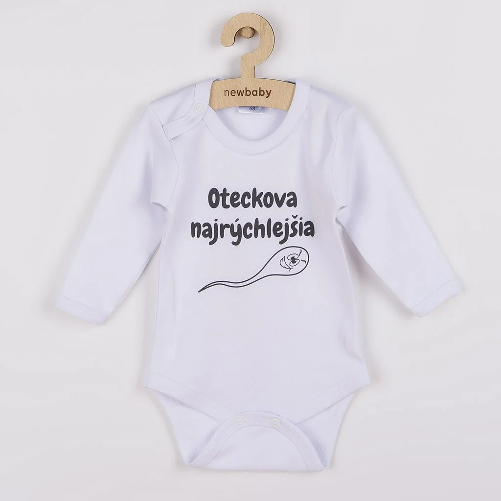 Body s potlačou  som vaše splnené prianie - darčekové balenie, vel. 74 (6-9m) 