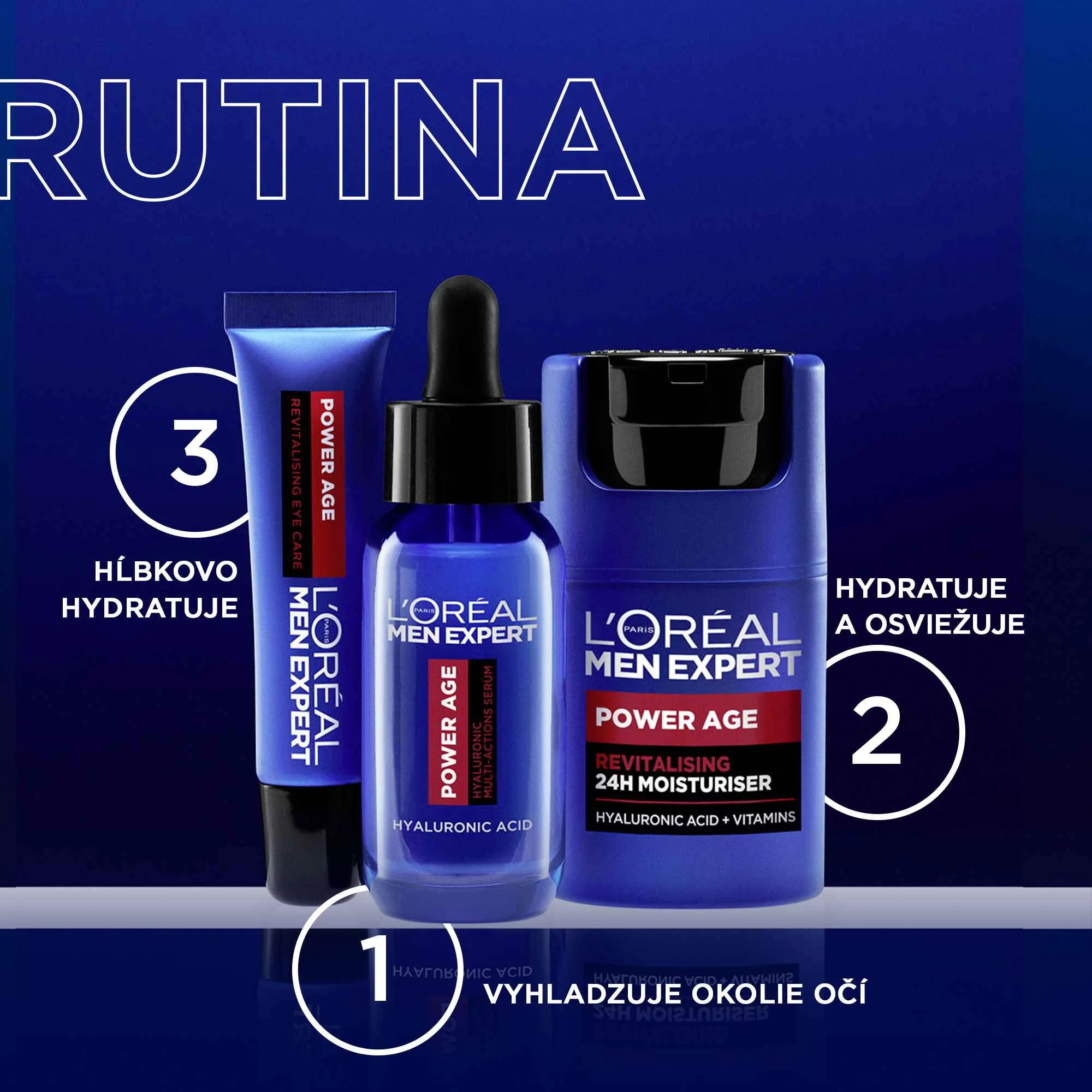 L'Oréal Paris Men Expert Power Age revitalizačný očný krém, 15 ml 1×15 ml, očný krém