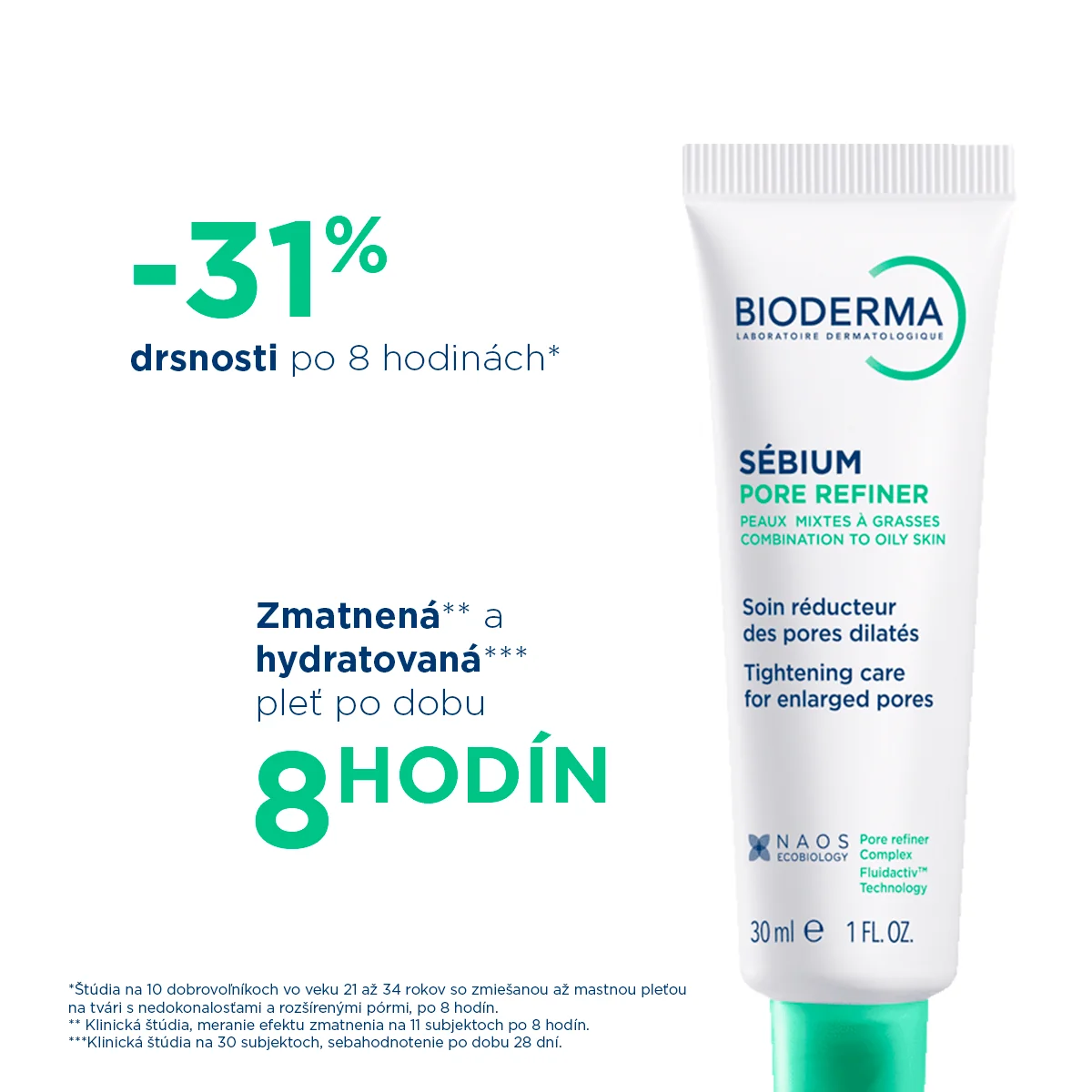 BIODERMA Sébium Pore refiner zmatňujúci krém sťahujúci póry 1×30 ml, pleťový krém
