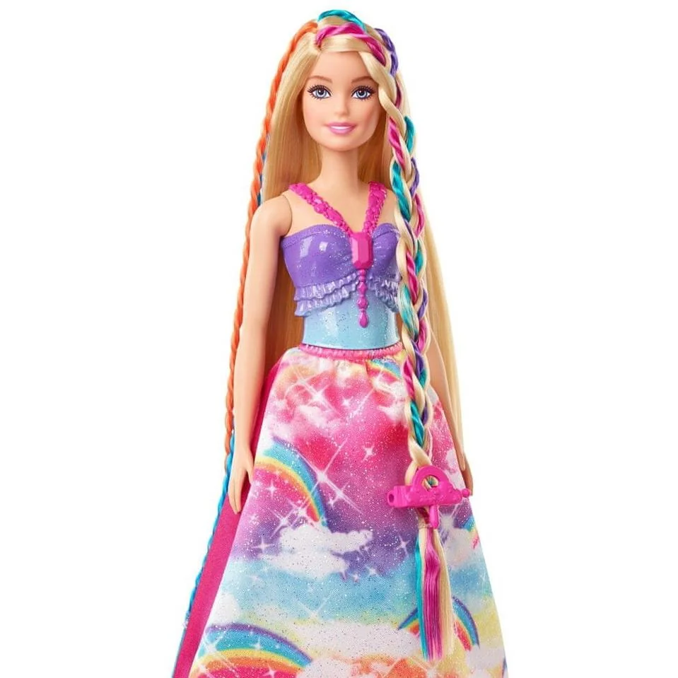 Mattel Barbie Princezná s farebnými vlasmi herný set
