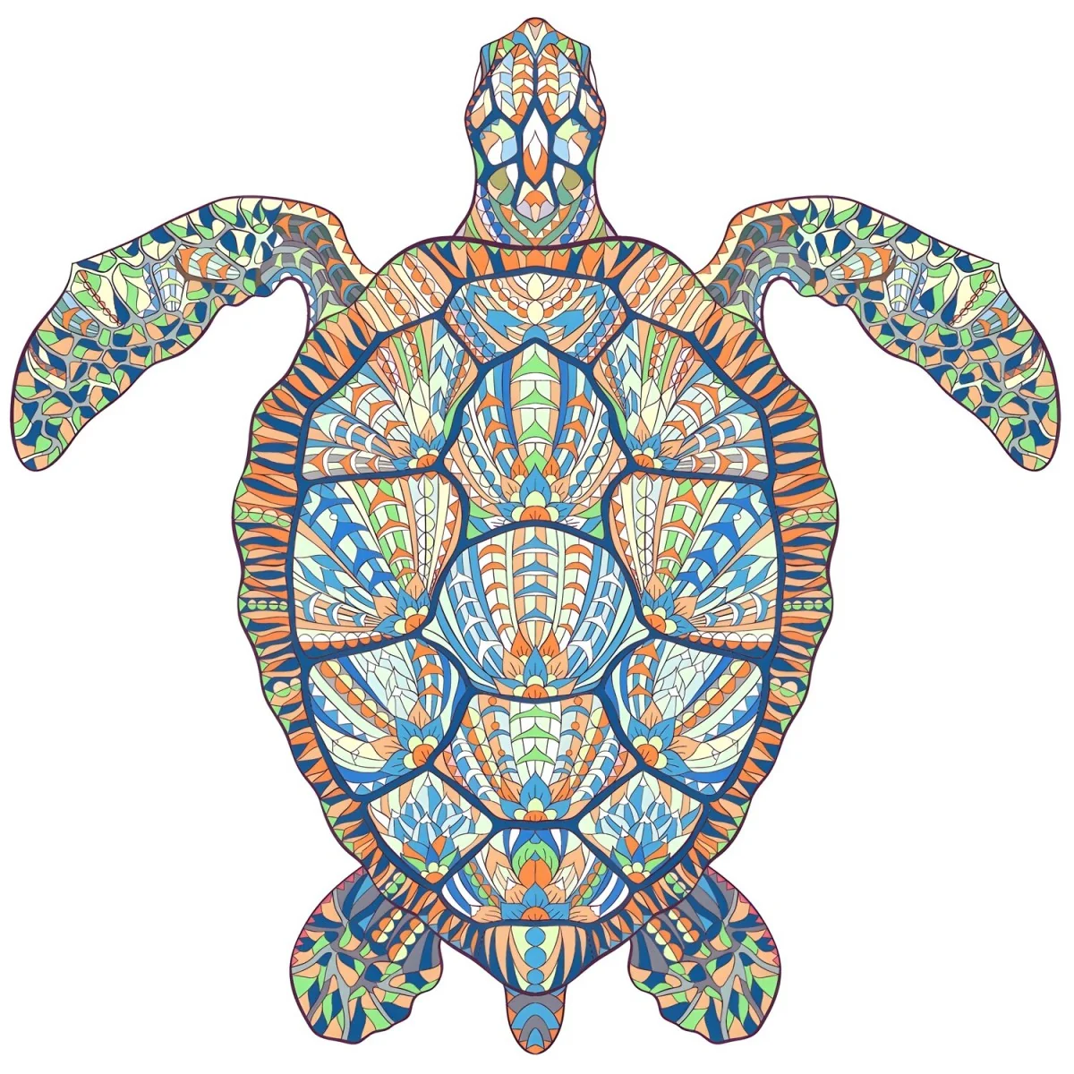 Drevené puzzle Sea Turtle