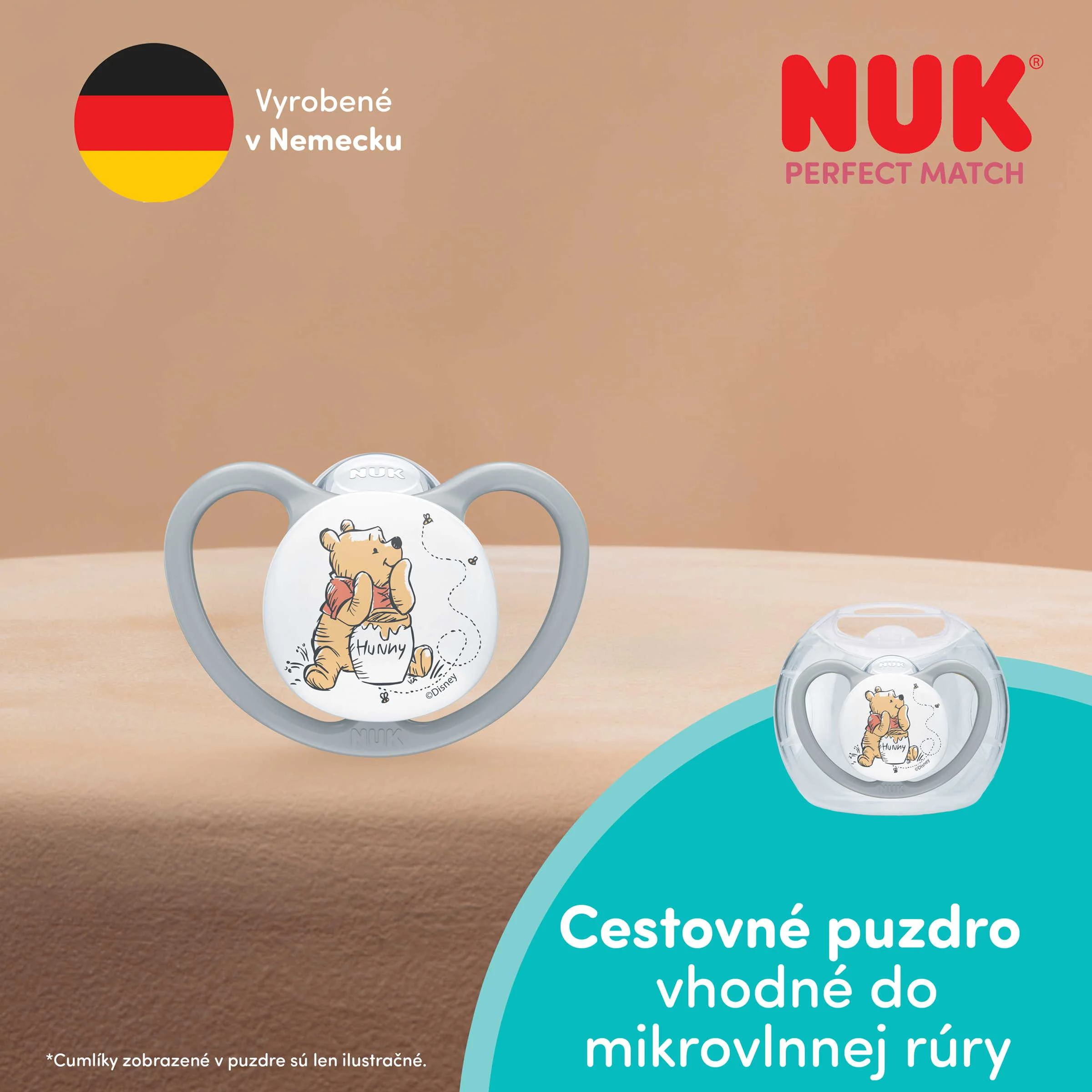 NUK CUMLIK PERFECT MATCH AIR MACKO GREY 6-18M 1KS 1 ks