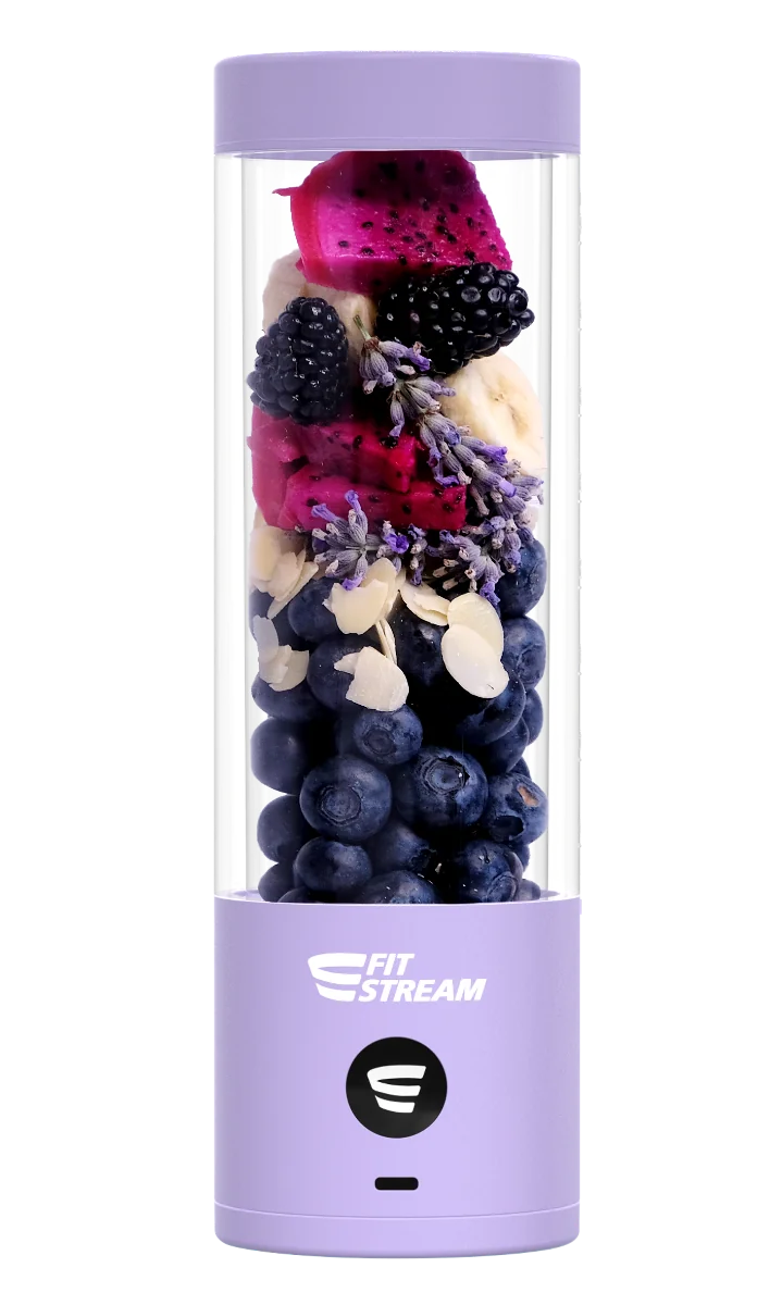 FitStream Pro fialový , prenosný, USB nabíjatelný mixér 1×1 ks, smoothie mixér