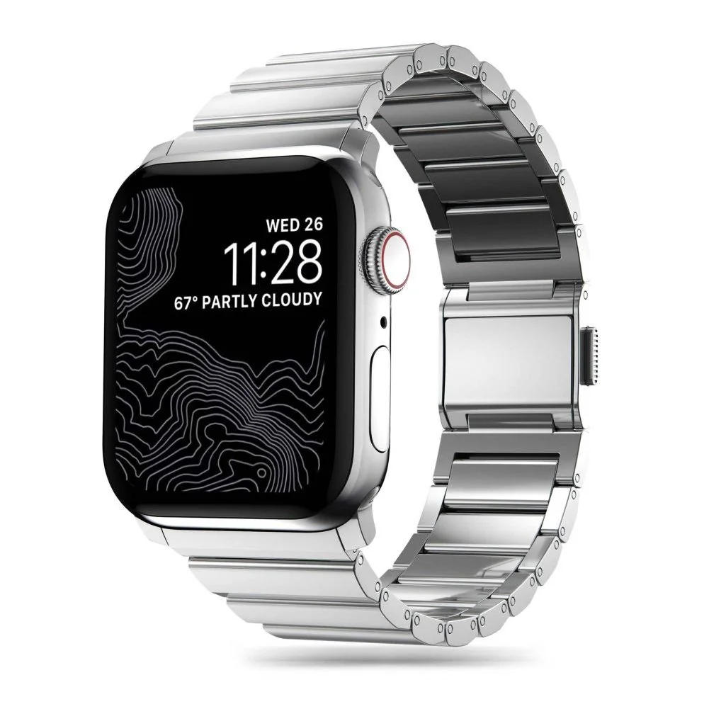 Tech-Protect Steel remienok na Apple Watch 44/45/49mm, silver