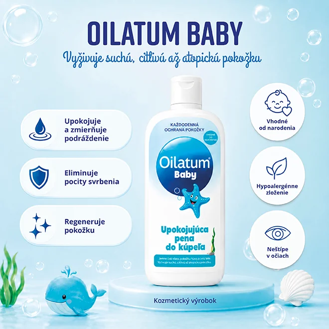 Oilatum Baby pena do kúpeľa 1×400 ml, pena do kúpeľa