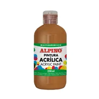 ALPINO Fľaša akrylové farby do školy - Hnedá