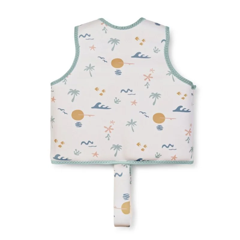 Saro Baby plavecká neoprénová vesta s UV ochranou (3-6r) Tropicool Pink