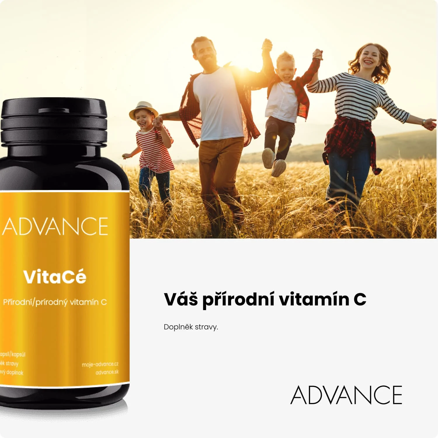 ADVANCE VitaCé 60 kapsúl - prírodný vitamín C 1×60 cps, výživový doplnok