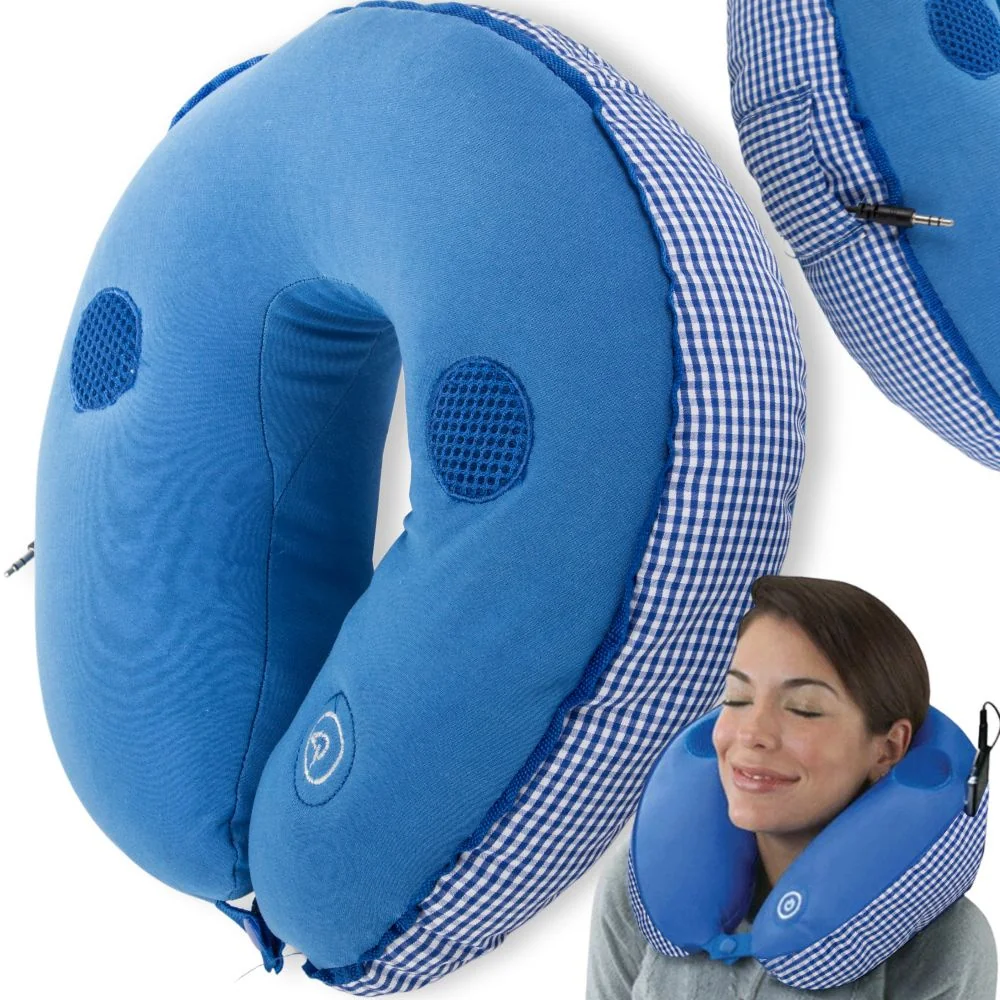 Cestovný masážny vankúš na krk – ergonomický model „Croissant Soft“