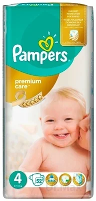 Pampers Premium Care 4 Maxi 52ks (9-14kg) 1×52 ks, plienky