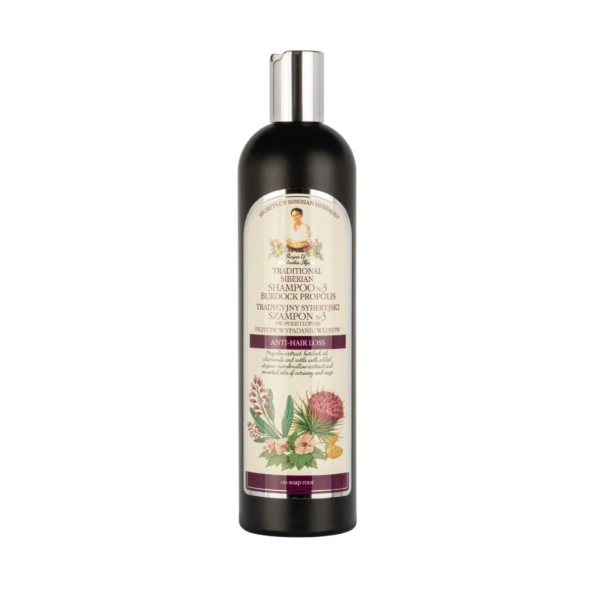 Šampón na vlasy №3 – lopúchový propolis - 550 ml - Babička Agafia