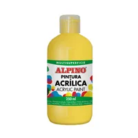 ALPINO Fľaša akrylové farby do školy - Žltá
