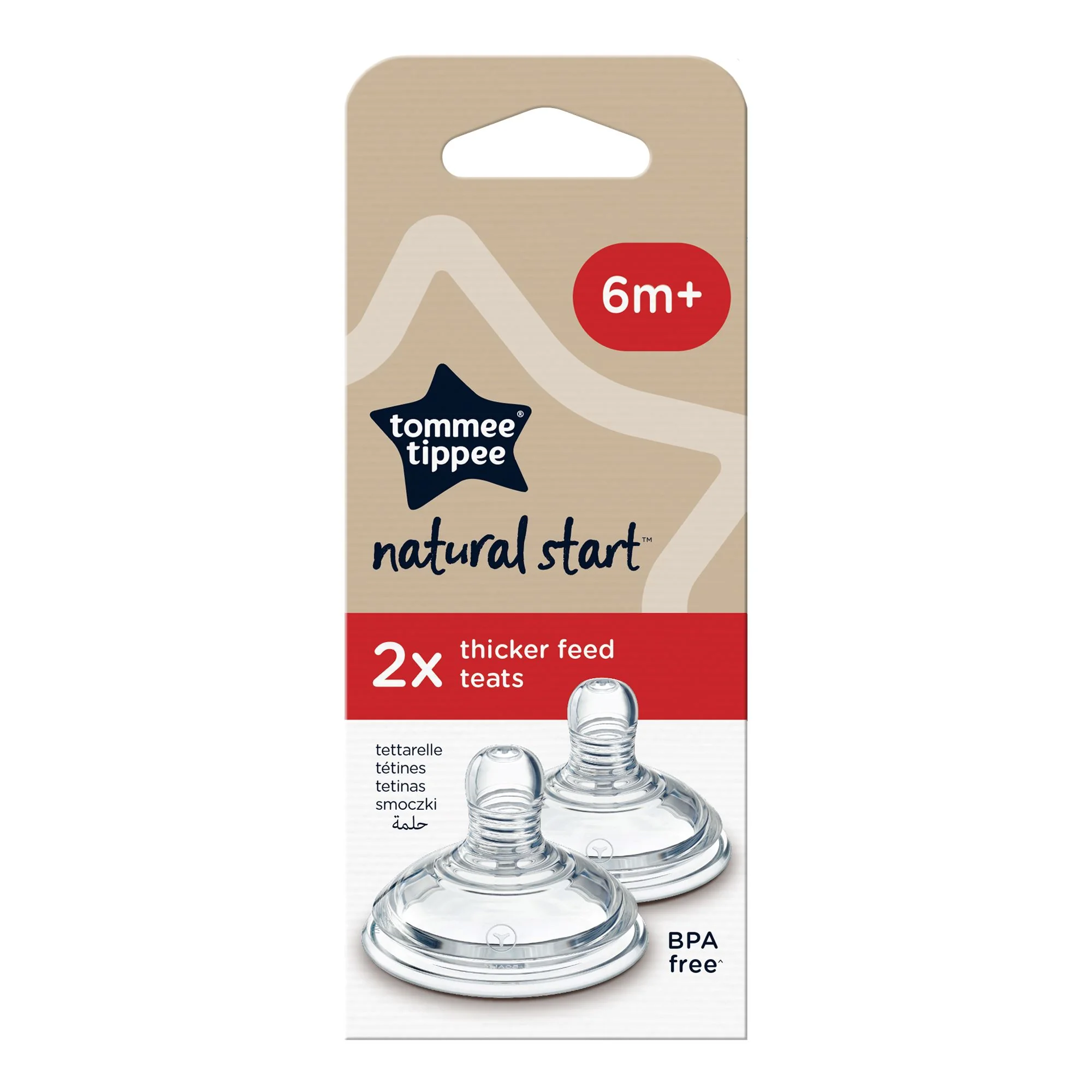 TOMMEE TIPPEE NS CUMLIK FLASA ANTI-COLIC 6M+,2KS 1×2 ks, cumlík na fľašu