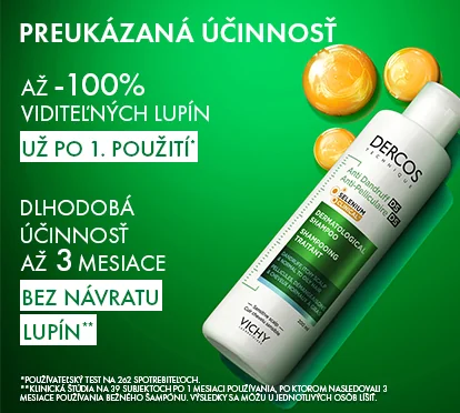 Vichy DERCOS DS šampón proti lupinám - MASTNÉ 200 ml