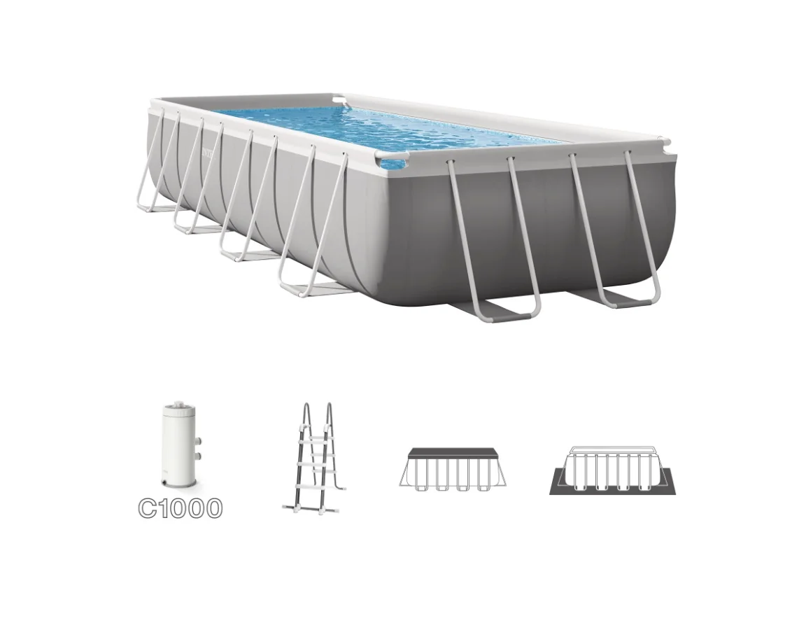 Intex 26792 Bazén Prism Frame Rectangular 488 x 244 x 107 cm | Dr. Max ...