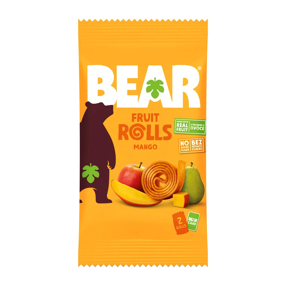 BEAR Mangové rolky 1×20 g, mangové rolky