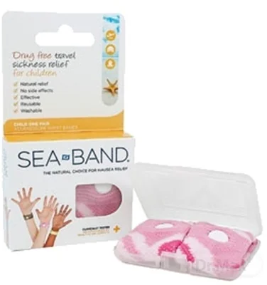 SEA BAND akupresúrne náramky detské 1×2 ks, detské náramky proti nevoľnosti