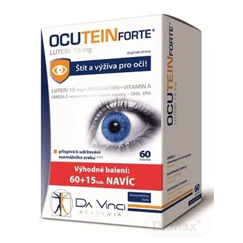 OCUTEIN FORTE Luteín 15 mg - DA VINCI 1×75 cps, výživový doplnok