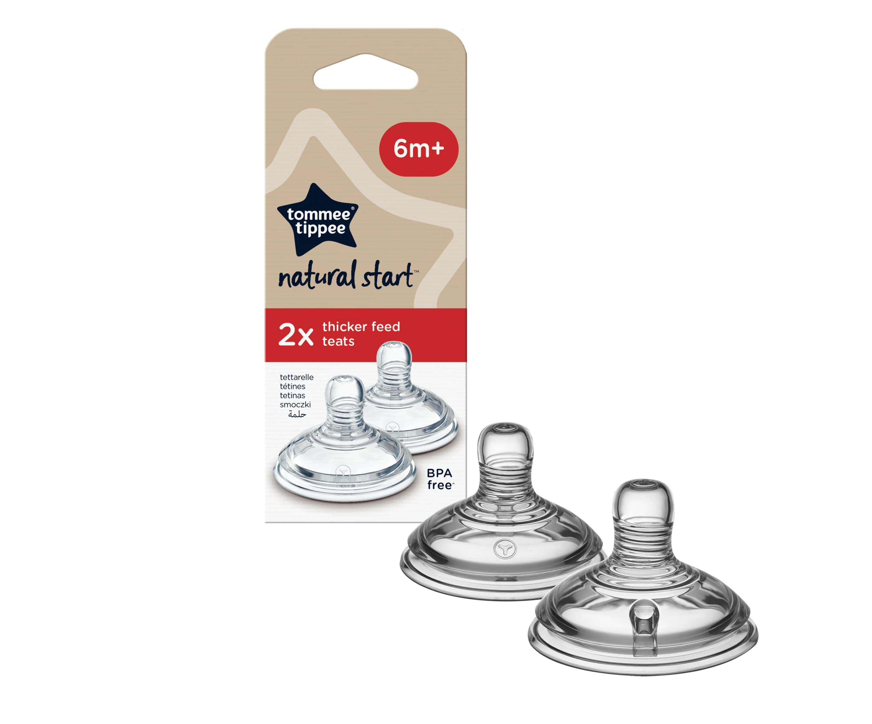 TOMMEE TIPPEE NS CUMLIK FLASA ANTI-COLIC 6M+,2KS 1×2 ks, cumlík na fľašu