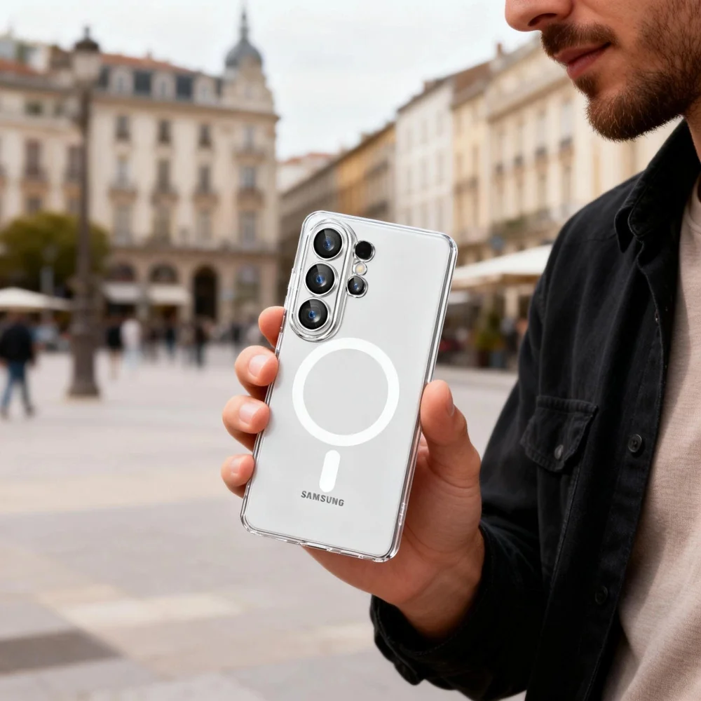Tech-Protect FlexAir MagSafe kryt na Samsung Galaxy S26 Ultra, priesvitný tný