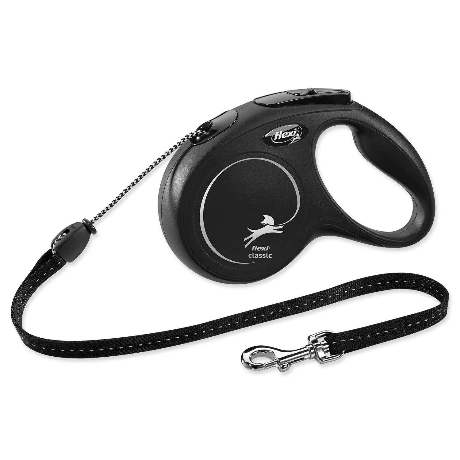 Vodítko Flexi Classic New lanko M čierne 5m