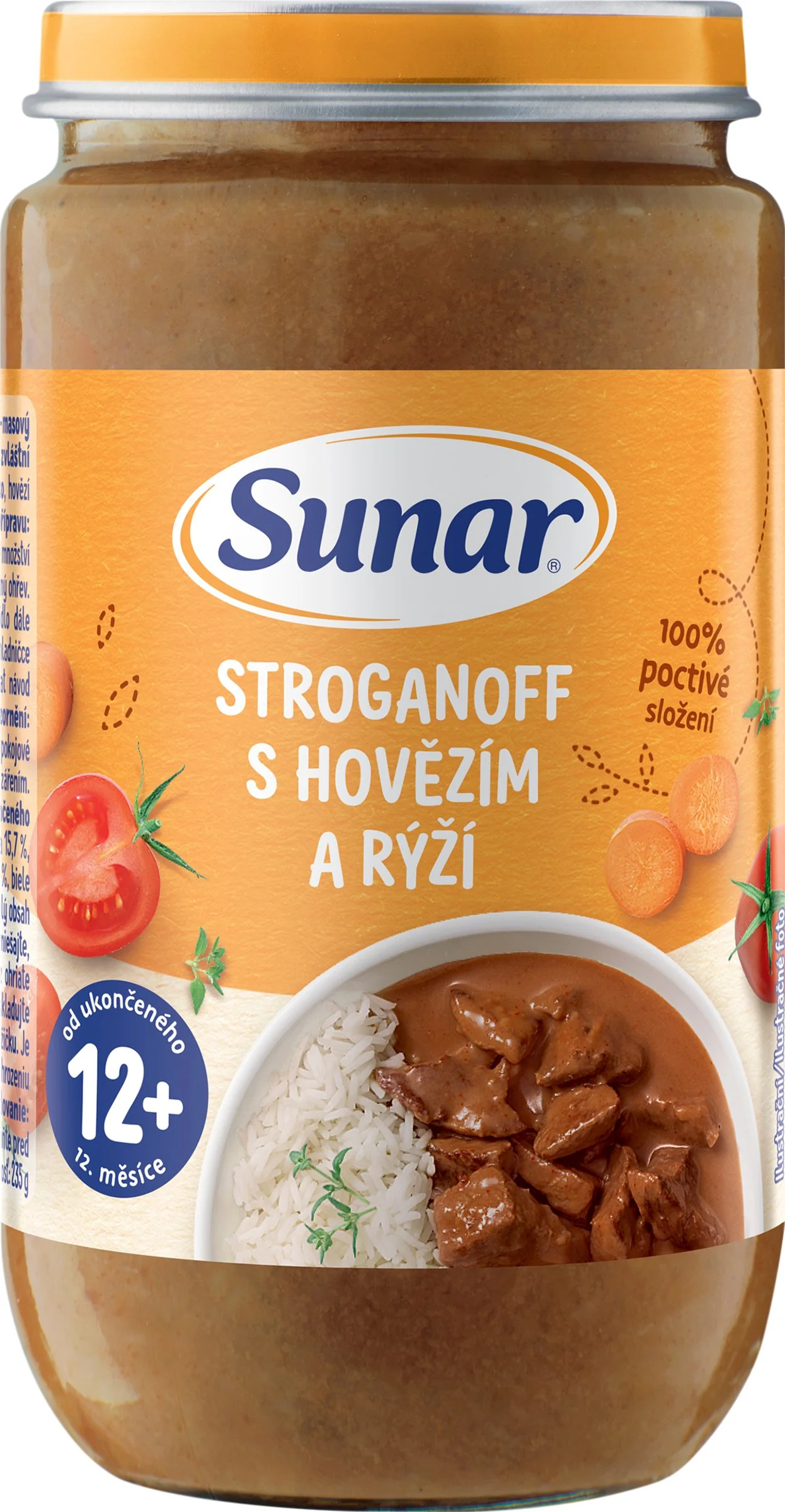 Sunar stroganov s hovädzím a ryžou 235 g
