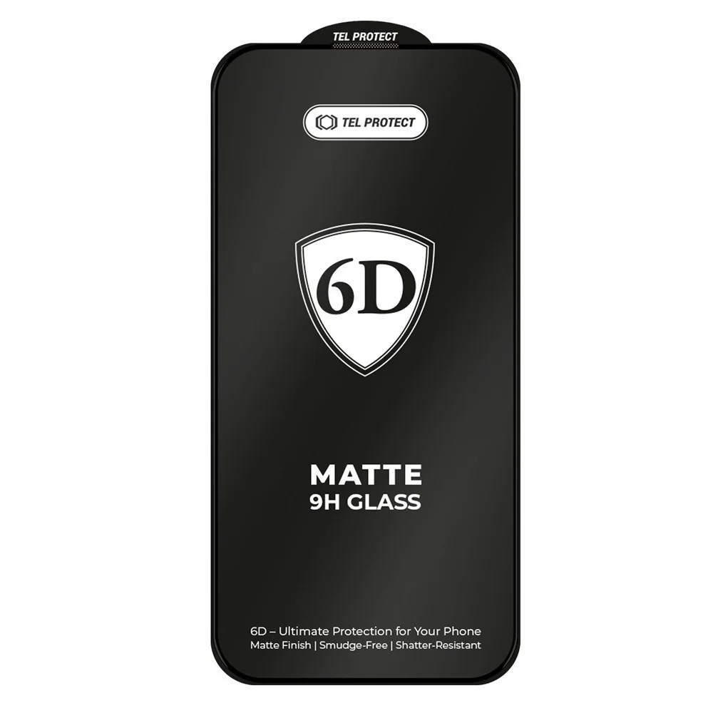 MG Full Glue 6D matné ochranné sklo na iPhone 18 Pro, čierne