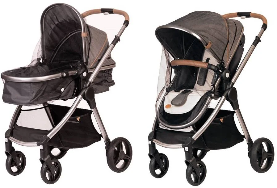 BABYONO Sieťka na kočík univerzálna - čierna 1×1 ks, sieťka na kočík