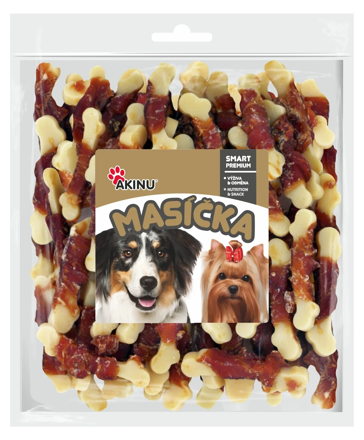 Akinu MASÍČKA Kocka s kuracím mäsom pre psy 2 x 300 g