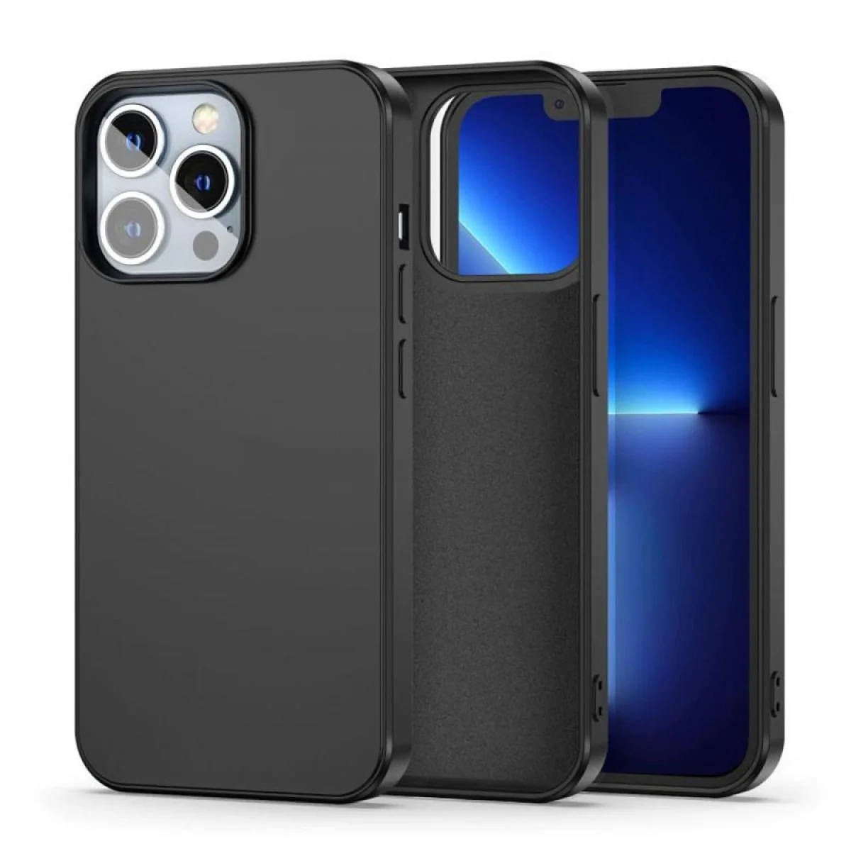 Silikónové puzdro pre Apple iPhone 14 Pro Čierna, 1 x puzdro