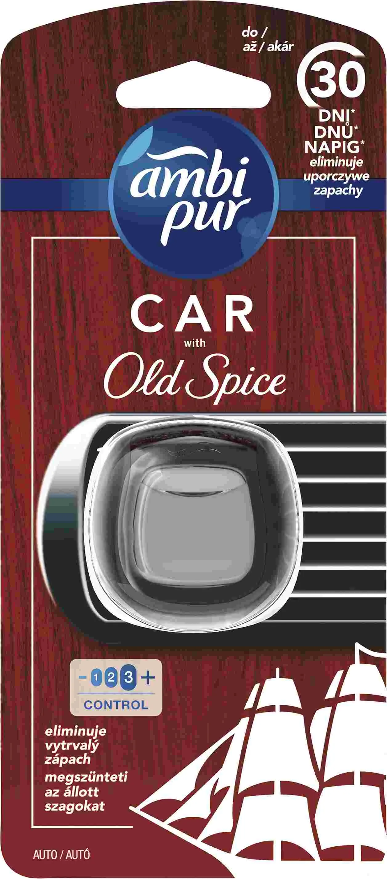 Ambi Pur Car Jaguar Old Spice 1×1 ks, osviežovač vzduchu do auta