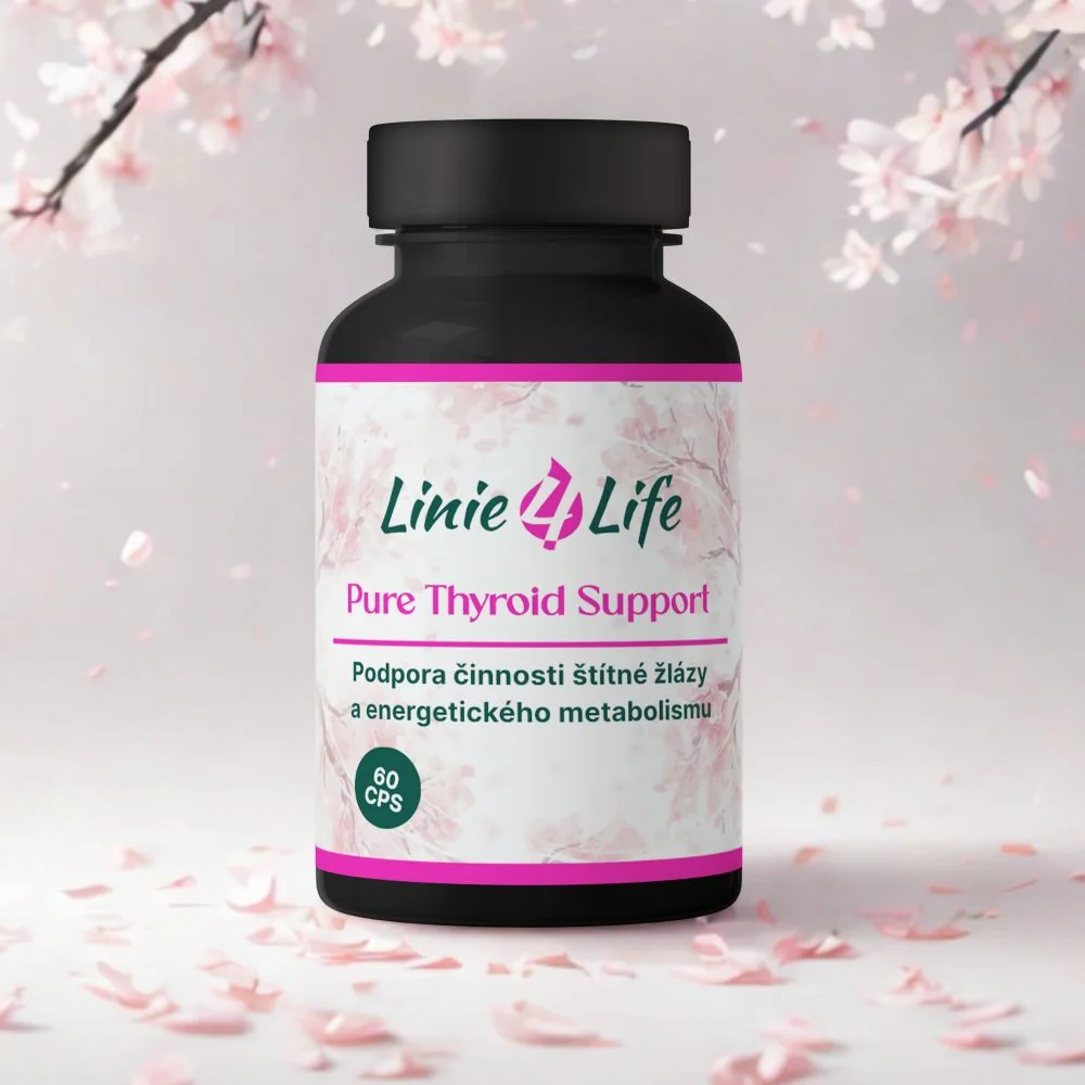Linie4Life PURE THYROID 60 kapsúl Prírodná podpora štítnej žľazy bez plnidiel