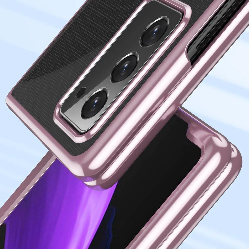 Priehľadné puzdro pre Samsung Galaxy Z Fold 4 Modrá