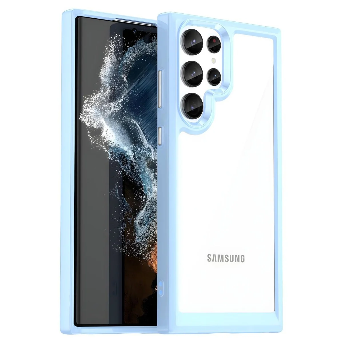 Modré tvrdé puzdro pre Samsung Galaxy S23 Ultra