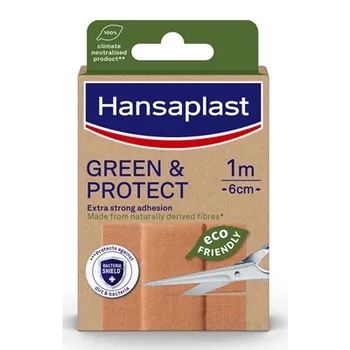 Hansaplast Udržateľná náplasť Green & Protect 1×1 ks, náplasť 1 m × 6 cm