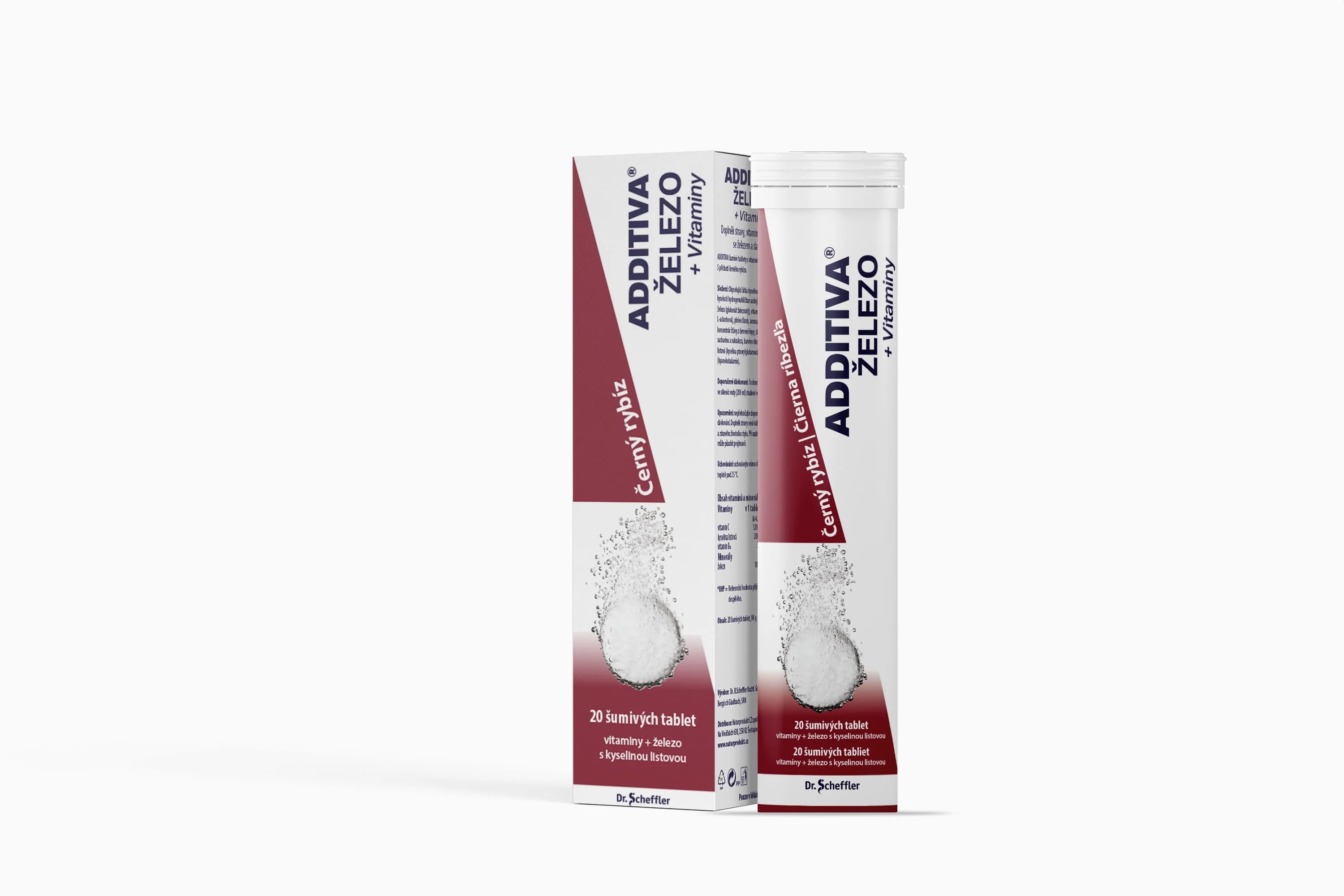 Addititiva železo (Fe2) + Vitaminy- šumivé tablety 20 ks