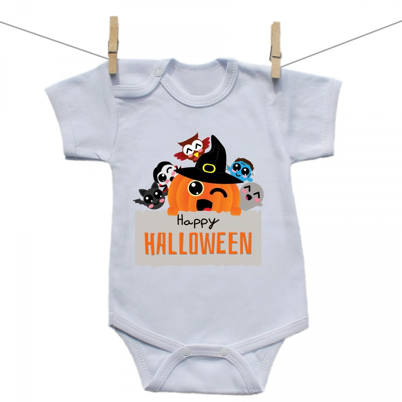 Boodyy Body s krátkym rukávom Happy Halloween Veľkosť: 62