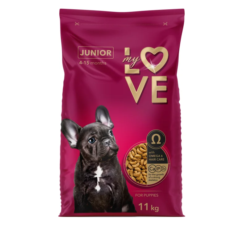 My Love «JUNIOR» kompletné suché krmivo pre šteniatka 11 kg (3074)