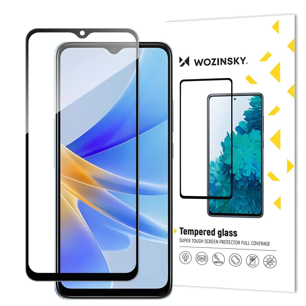 Ochranné tvrdené sklo pre Oppo A17 - Čierna