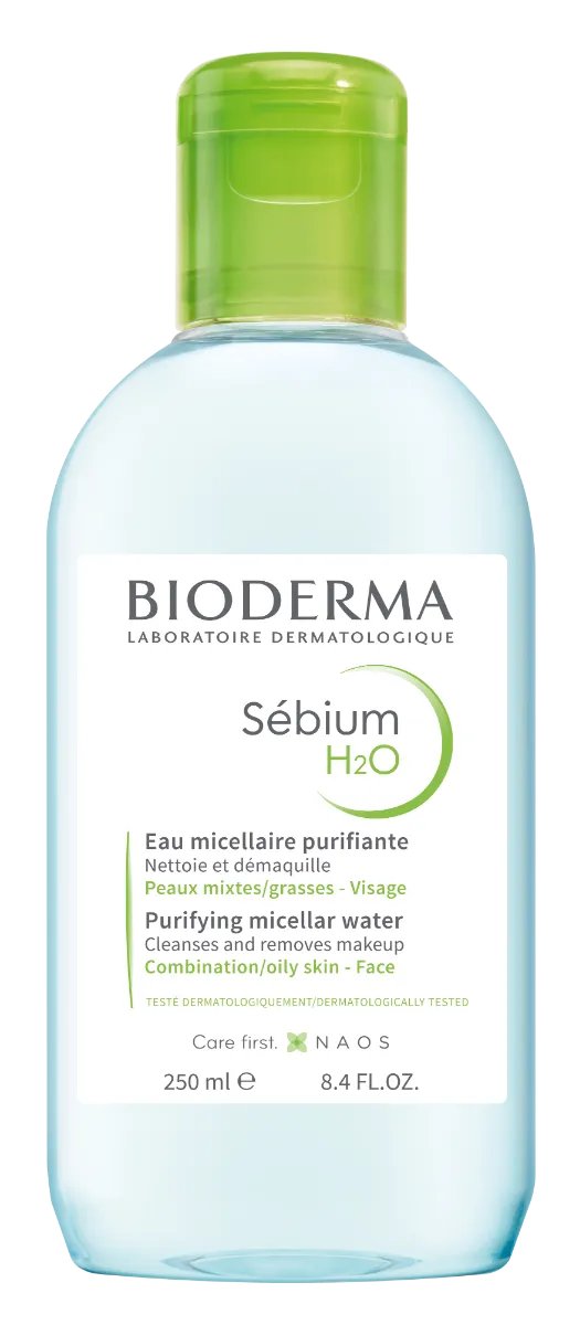 BIODERMA Sébium H2O micelárna voda na mastnú pleť a akné 1×250 ml, micelárna voda