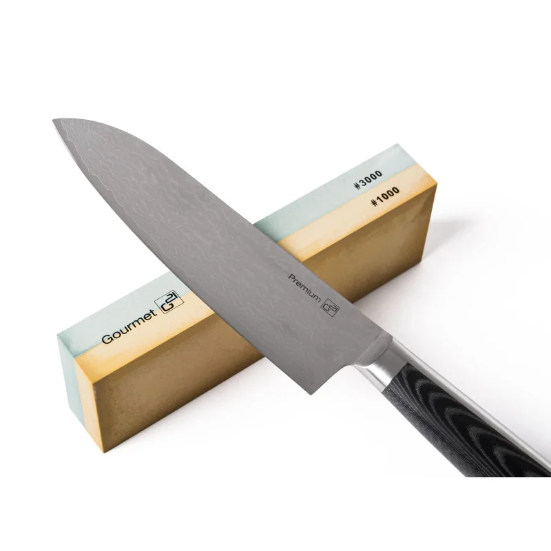 G21 Sada nožov Damascus Premium v bambusovom bloku 5 ks + brúsny kameň Damascus Premium v bambusovom bloku 5 ks + brúsny kameň G21-DMSP-BX5BK