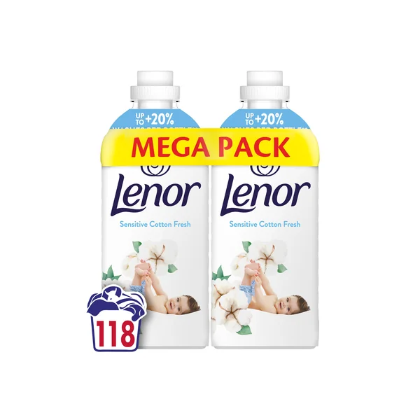 Lenor Sensitive Cotton Fresh aviváž, 118 praní 2478 ml